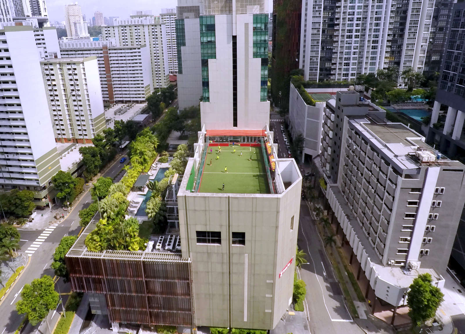 Rooftop Soccer - Mini-Pitch on a rooftop