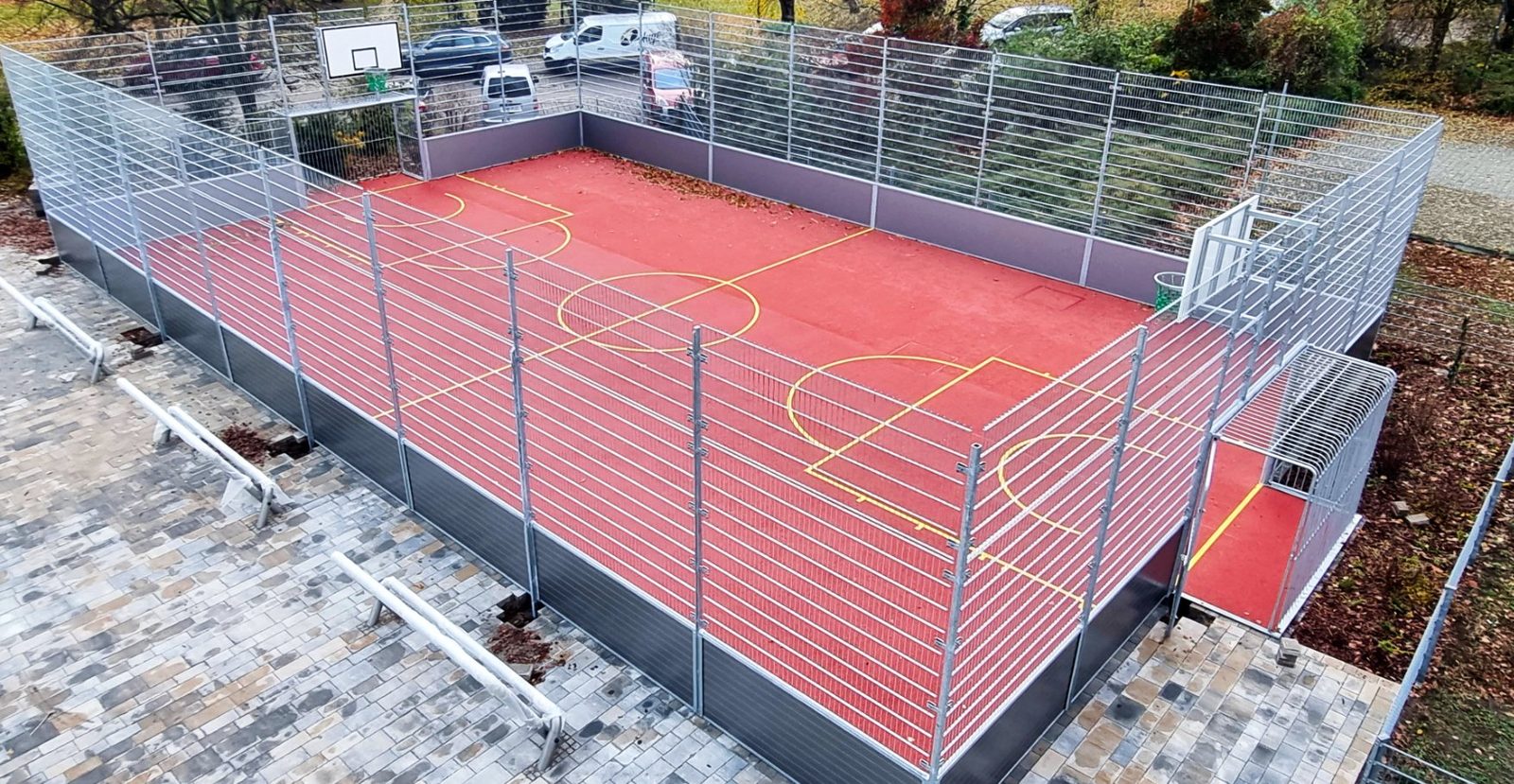 SoccerGround with Anti-Vandal Mesh
