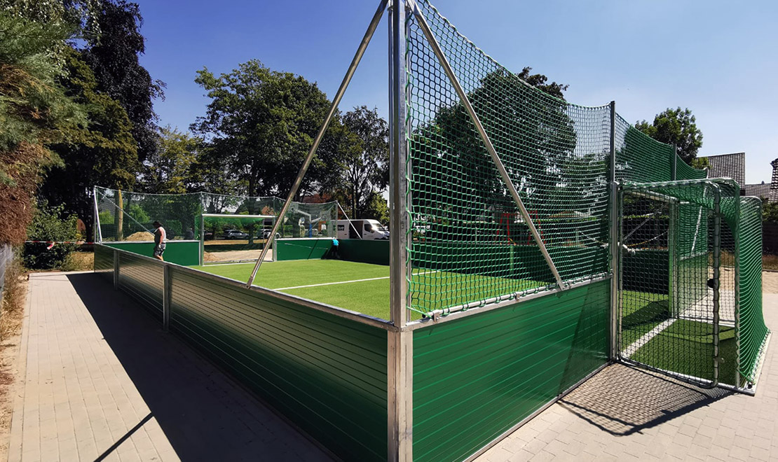 Soccer Mini Pitch Installed on Playground